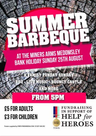 Miners Medomsley Poster BBQ 2013