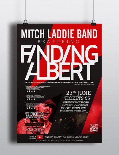 Gig poster image Mitch Laddie Finding Albert