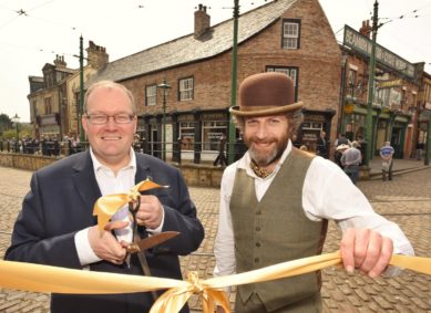 Darren Henley, Chief Executive of Arts Council England and Richard Evans, Director of Beamish Museum open the new premises.