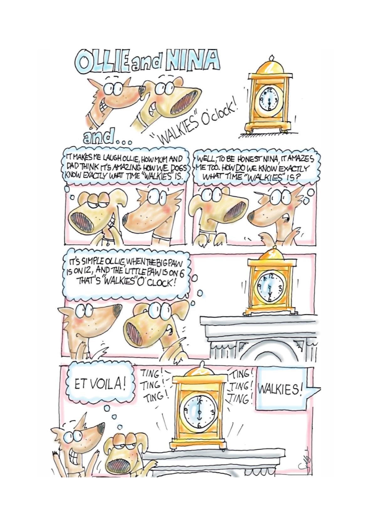 Ollie and Nina – Walkies O’Clock