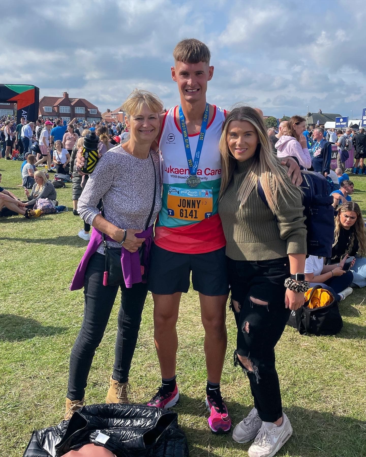 Ex Footballer Jonny Maddison runs Great North Run for Leukaemia Care
