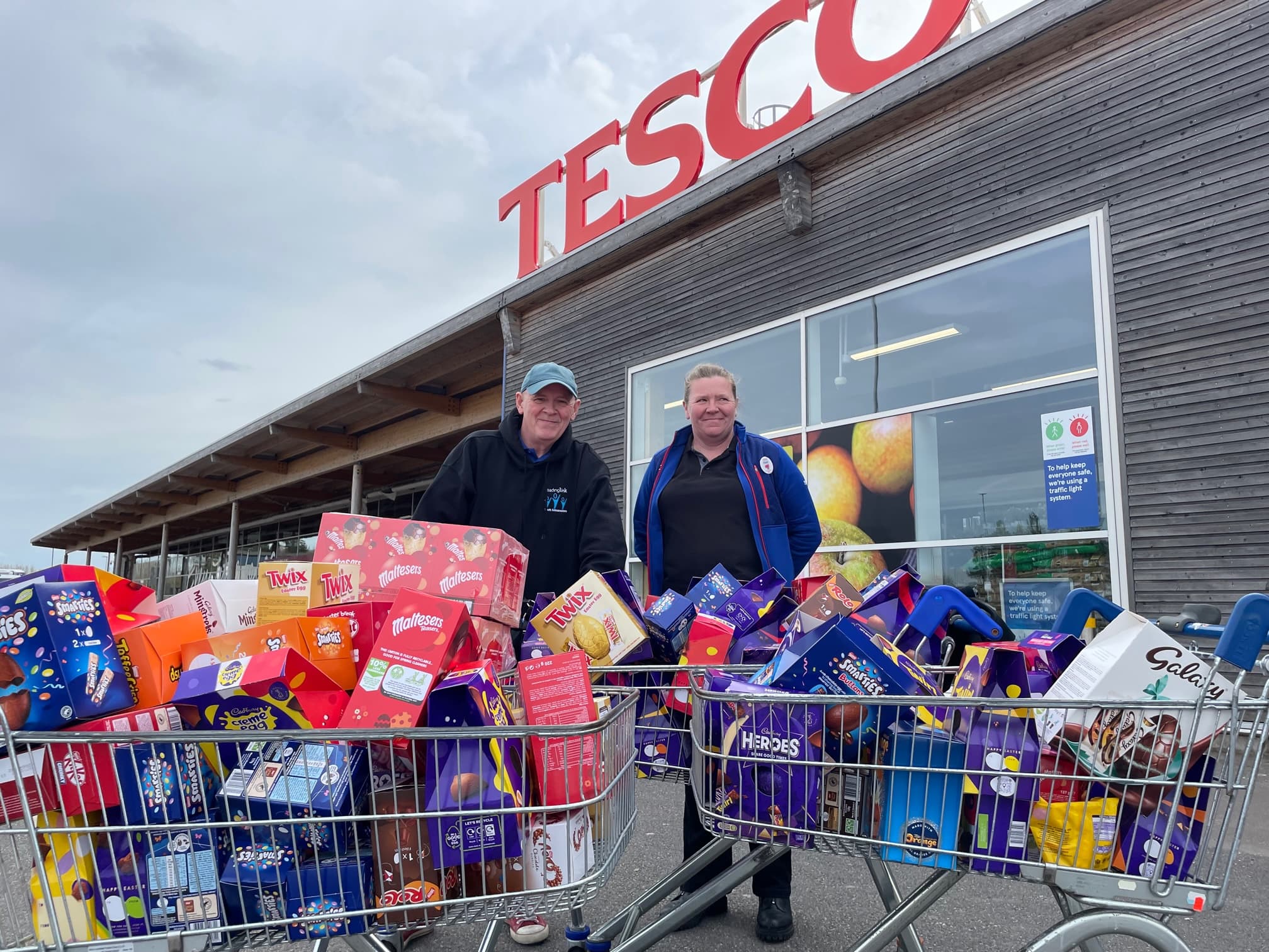 Consett Tesco Egg Cels in Easter Charity Giveaway