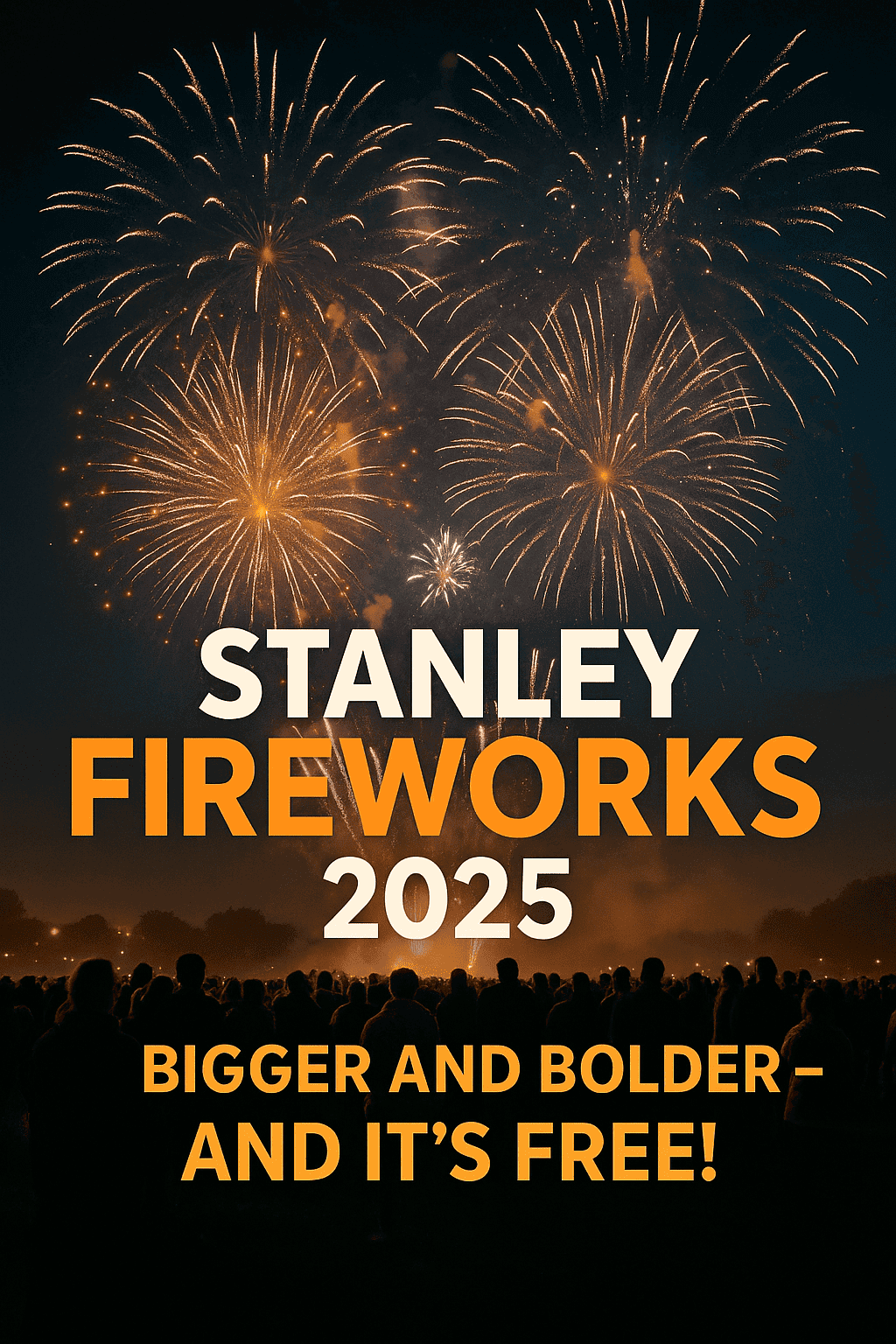 Stanley Fireworks 2025: Free Family Fun Returns to Oakey Park in DH9 This Weekend