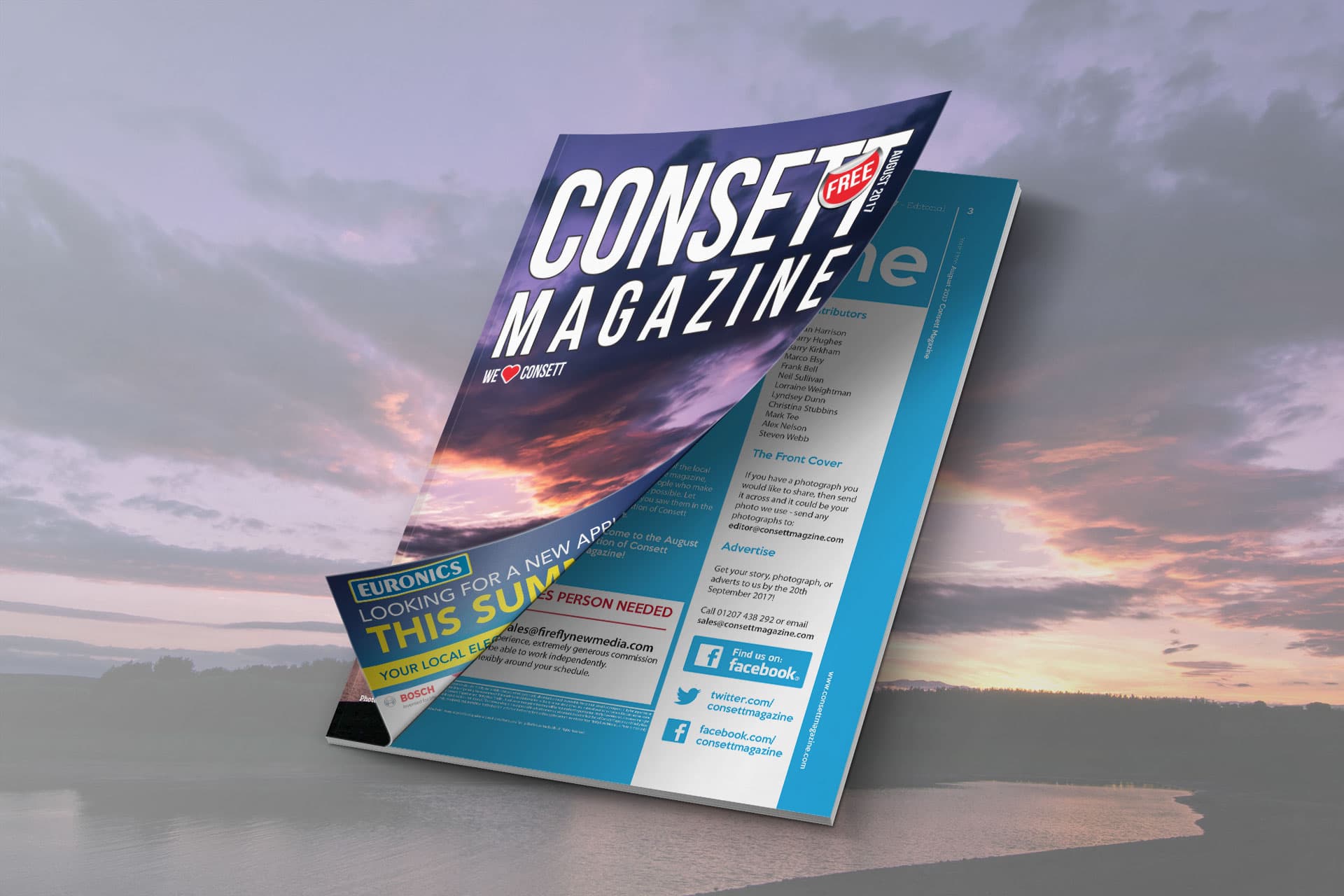 Consett Magazine – August 2017 Editorial