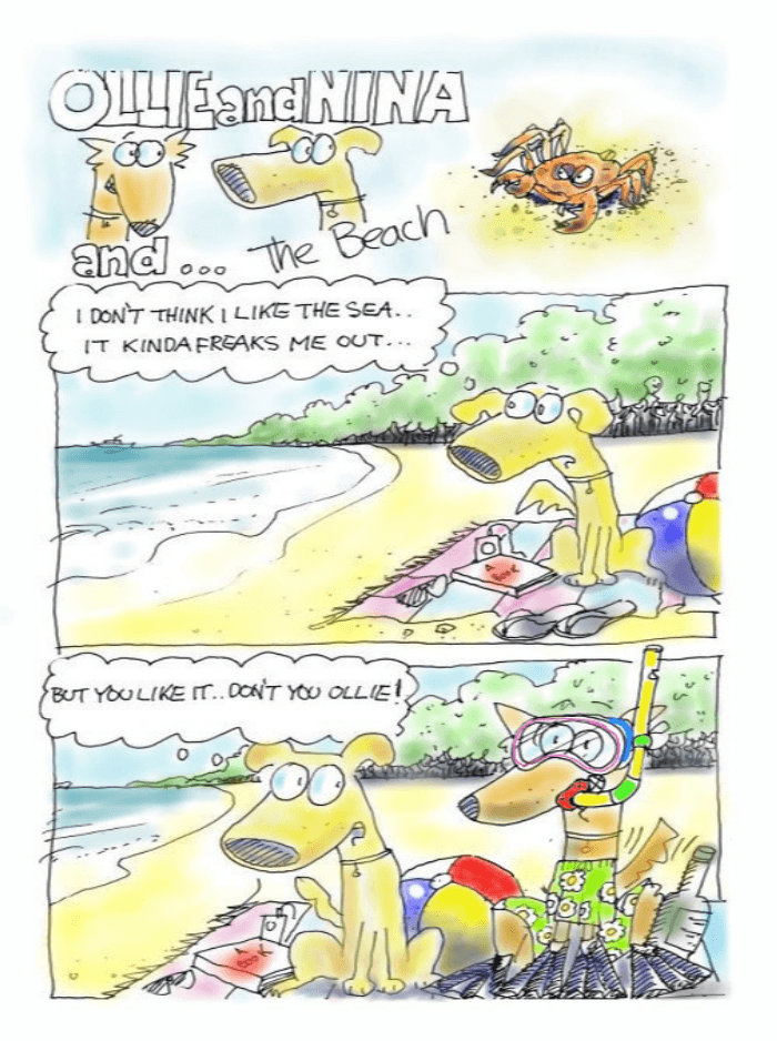 Ollie and Nina – The Beach – By Neil Sullivan