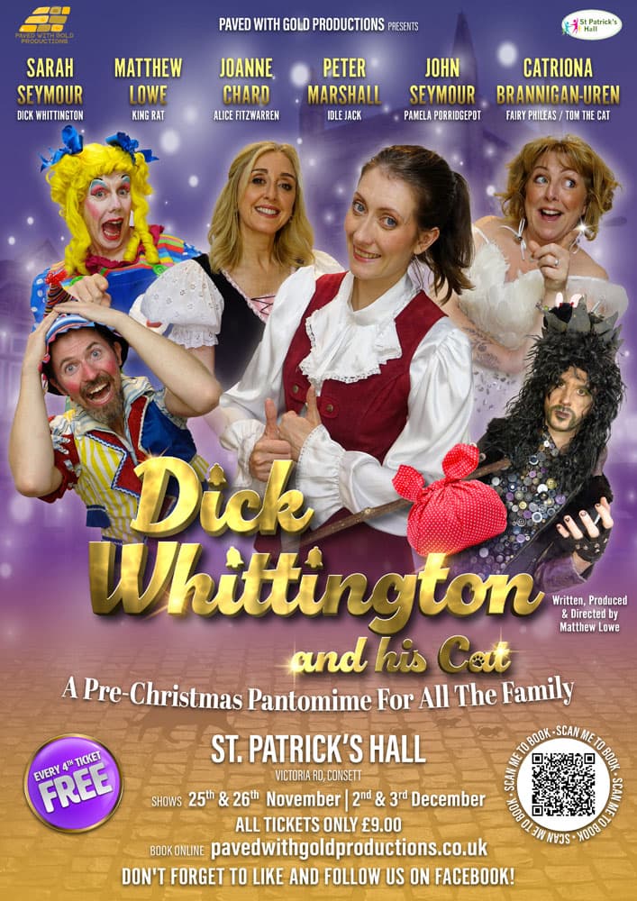 Local Pantomime Announcement – Dick Whittington in Consett!
