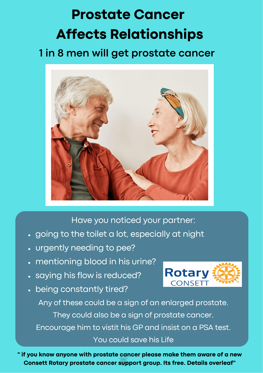Consett Rotary Launches Town’s First Prostate Cancer Support Group