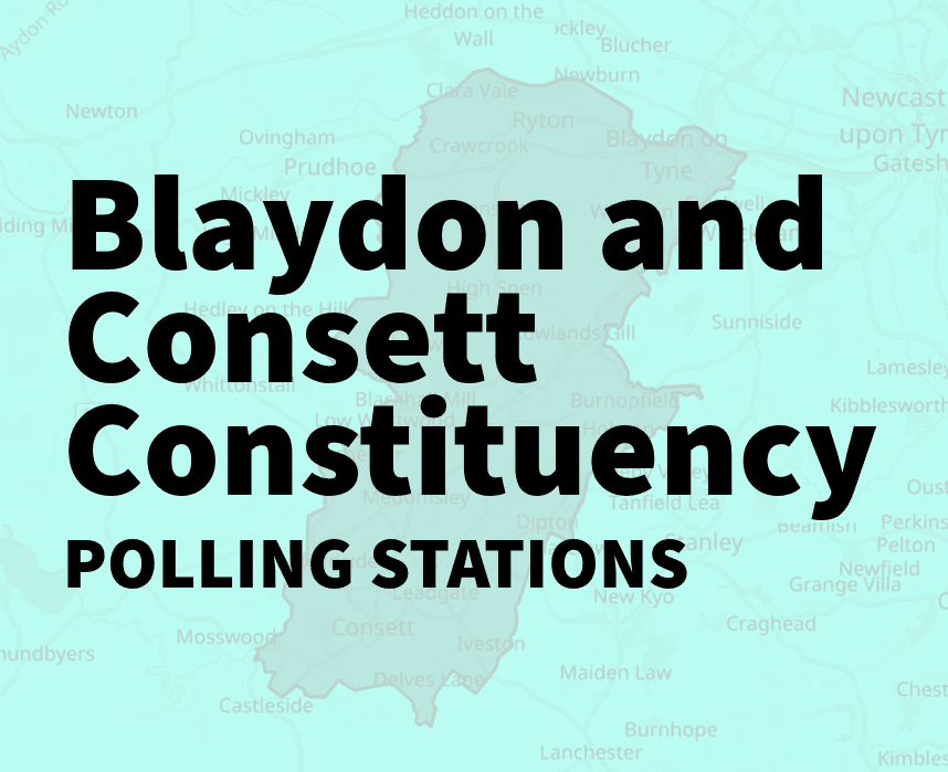 Polling Stations for Blaydon and Consett Constituency
