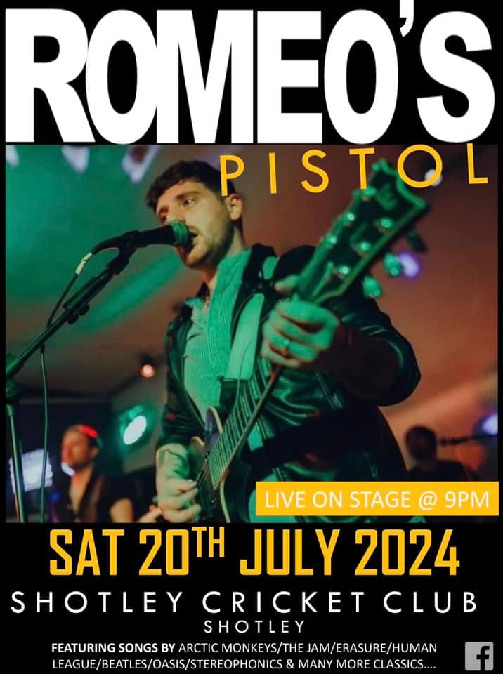 Romeo’s Pistol Live in the Marquee, Shotley Bridge Cricket Club