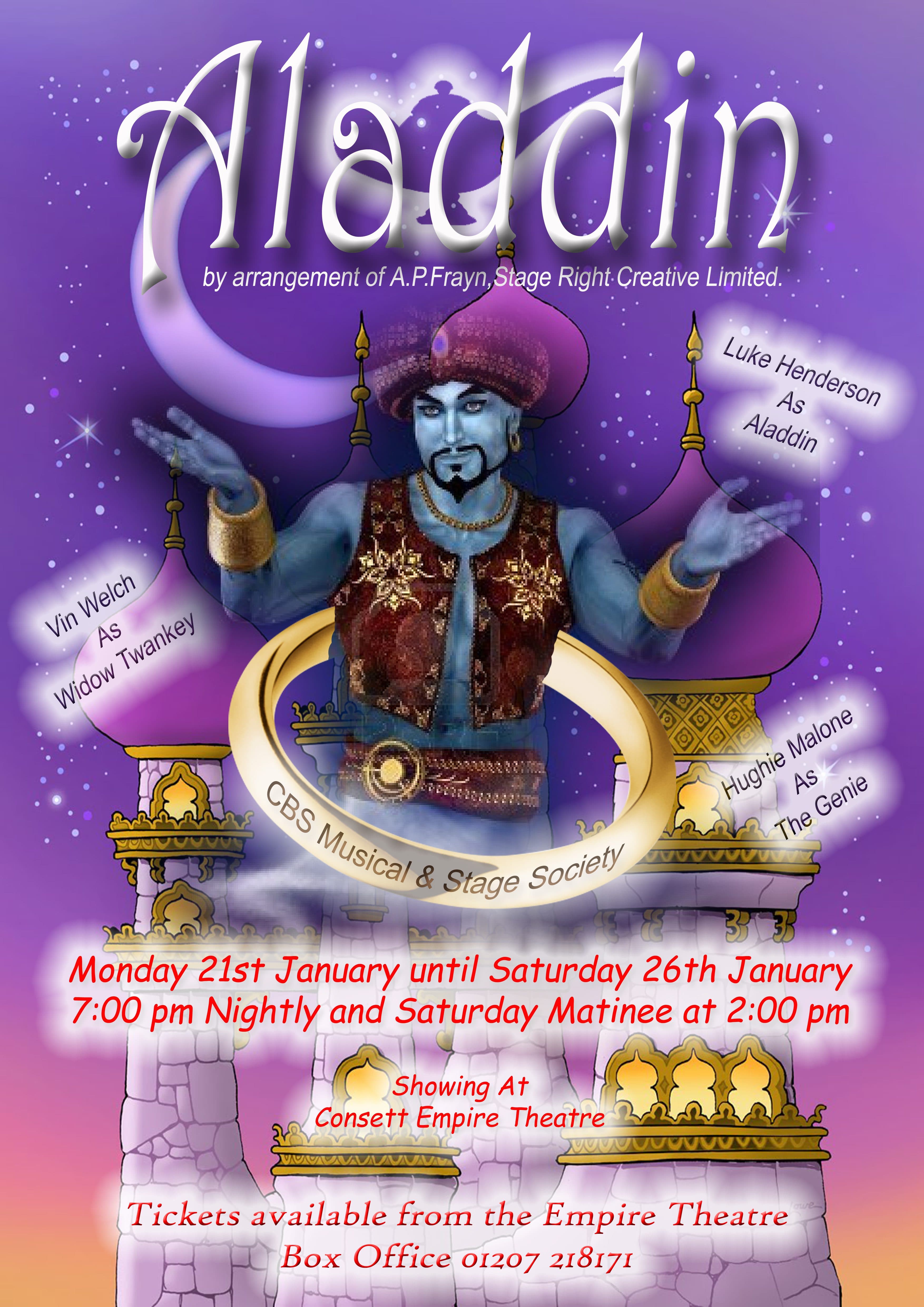 Aladdin Consett Empire Theatre – Oh Yes They Are!