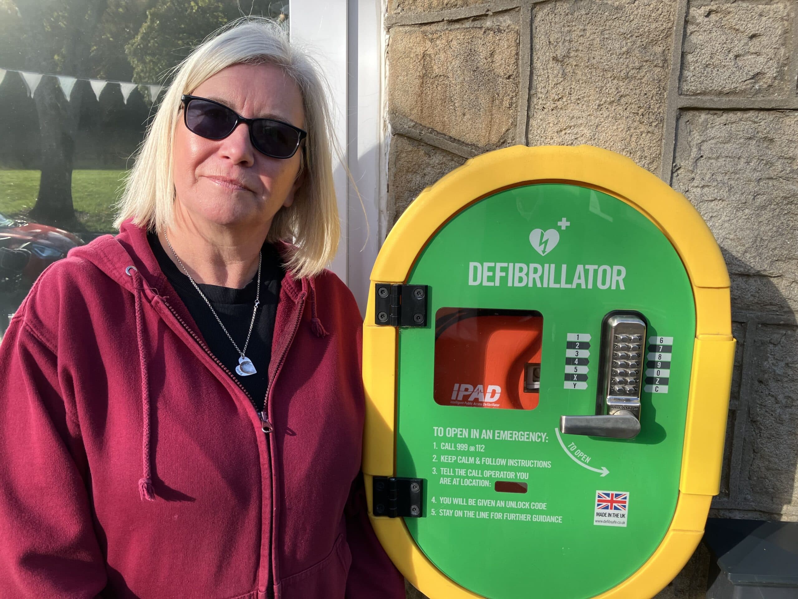 Life-Saving Defibrillator Installed in Allensford After Local Fundraising Effort