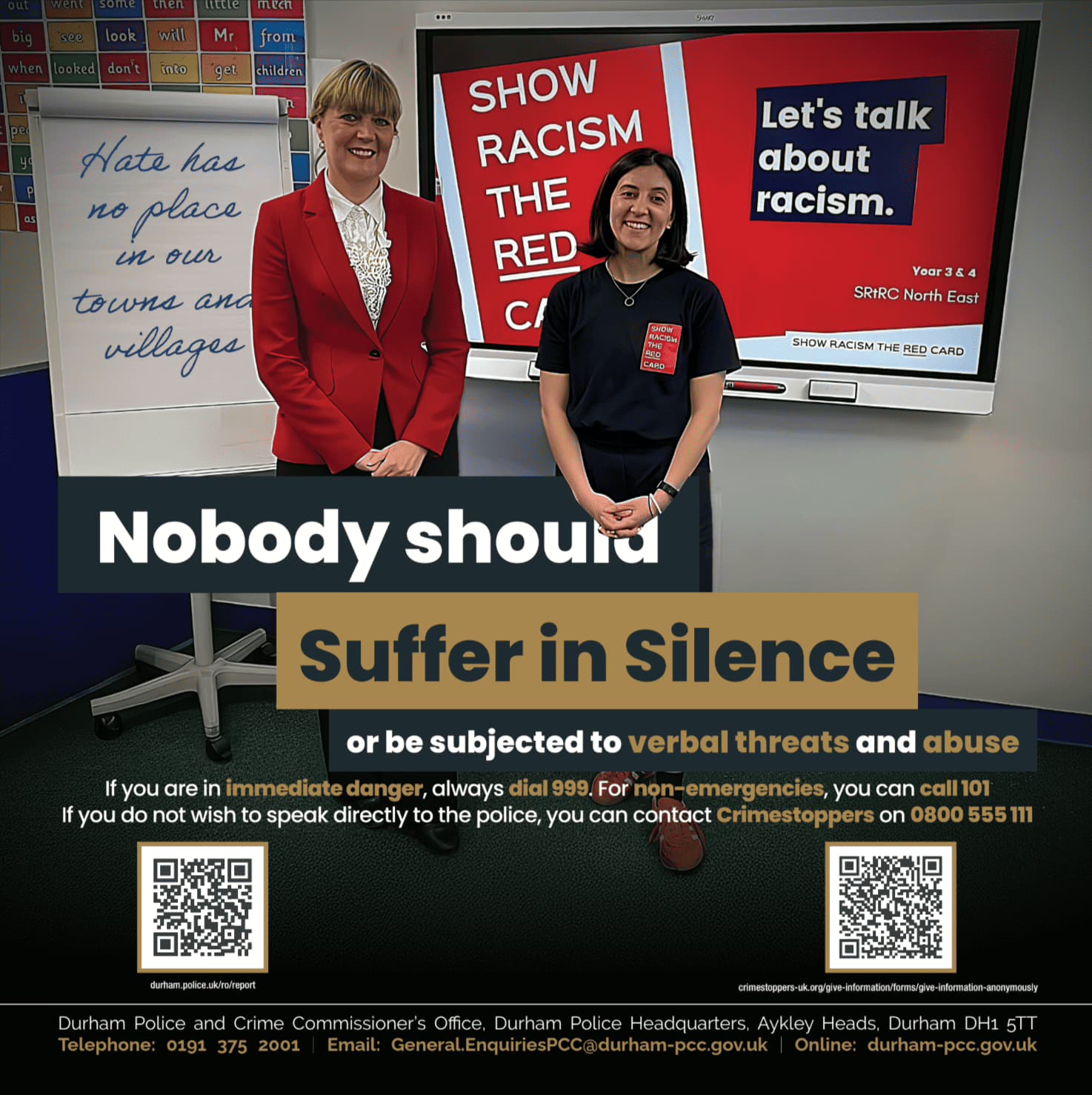 Nobody Should Suffer in Silence: Standing Together Against Hate Crime and Criminal Damage