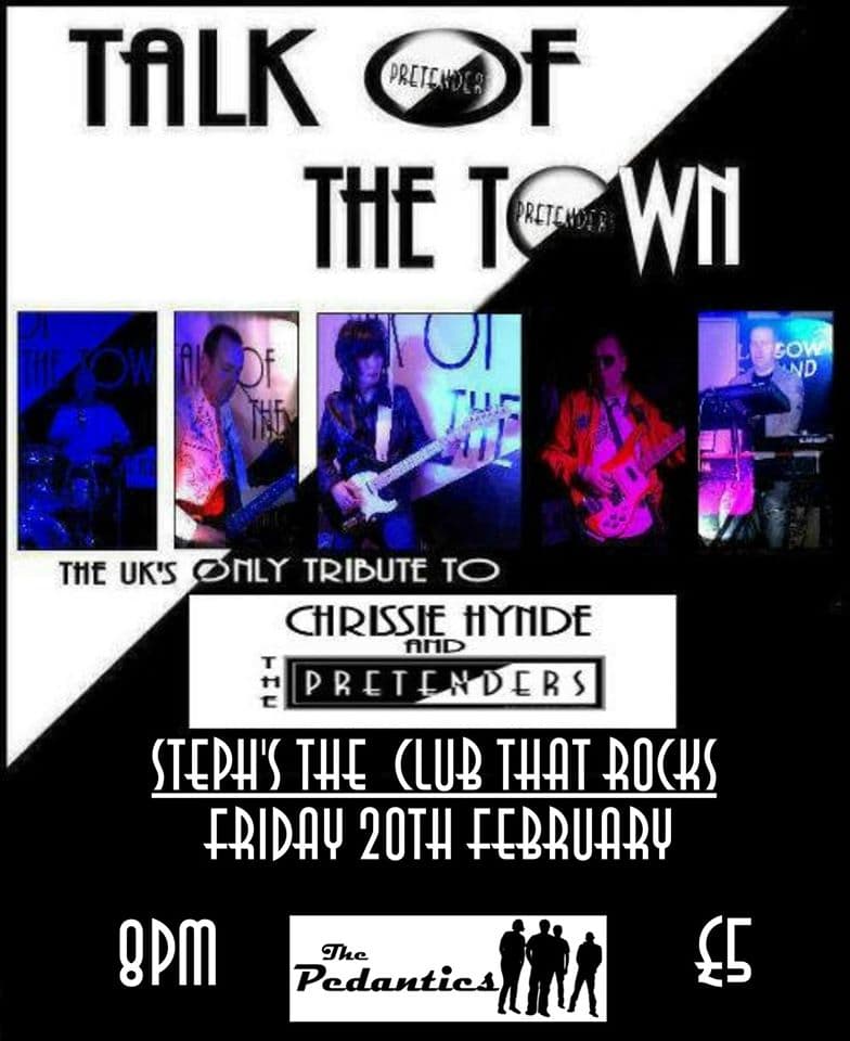 Music of The Pretenders – Comes to Consett
