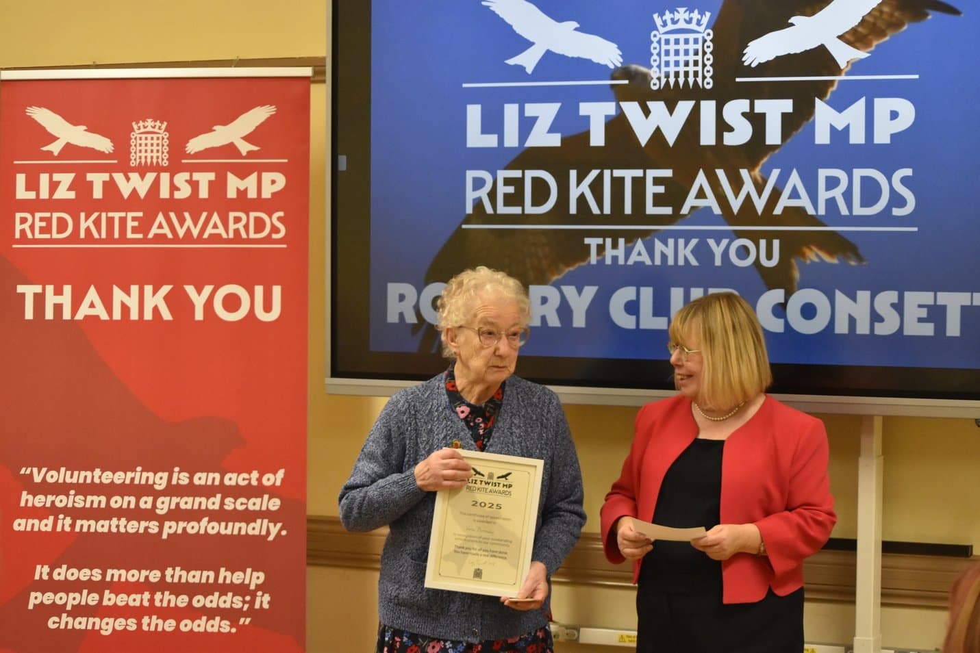 Local Heroes Honoured at Red Kite Awards in Consett and Winlaton