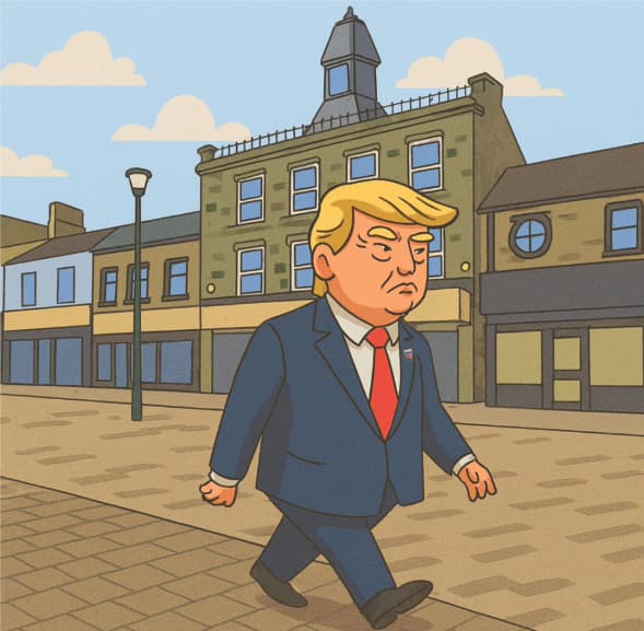 Donald Trump in Consett: “Make Consett Great Again!”