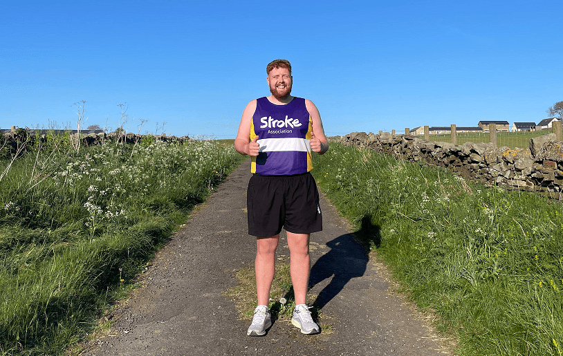 Running with Purpose: Consett’s Dan Milburn Tackles Great North Run for Stroke Association