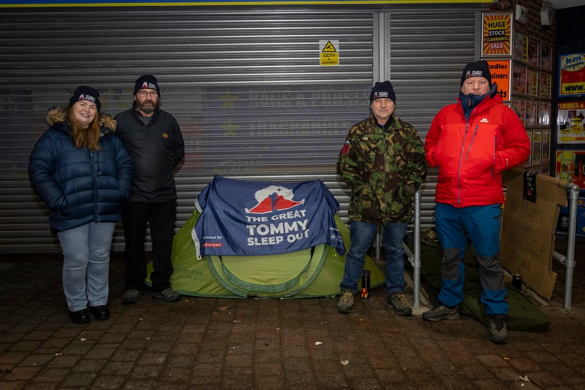 Councillors Sleep Out to Support Homeless Veterans