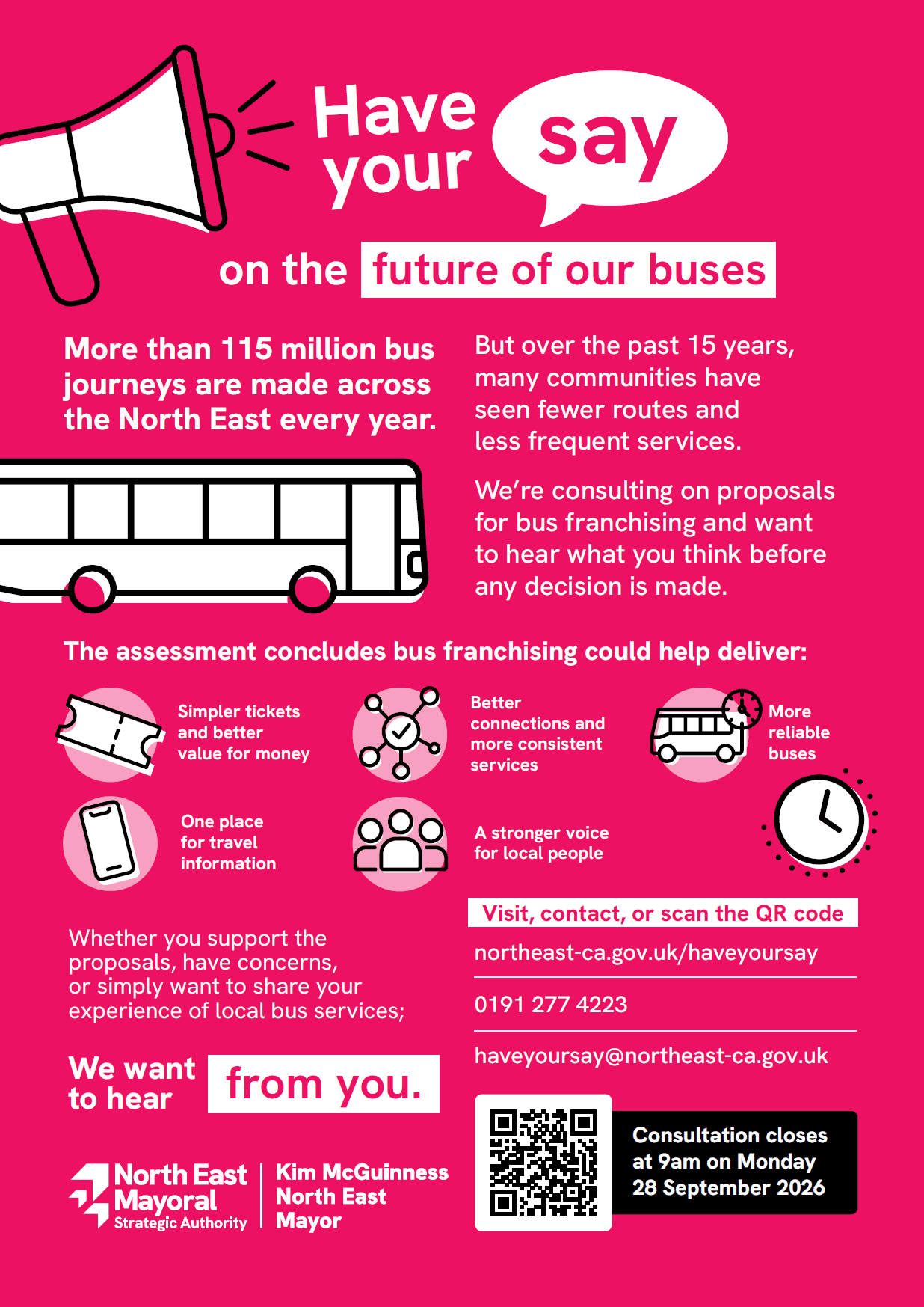 Consett Residents Invited to Have Their Say on the Future of North East Buses