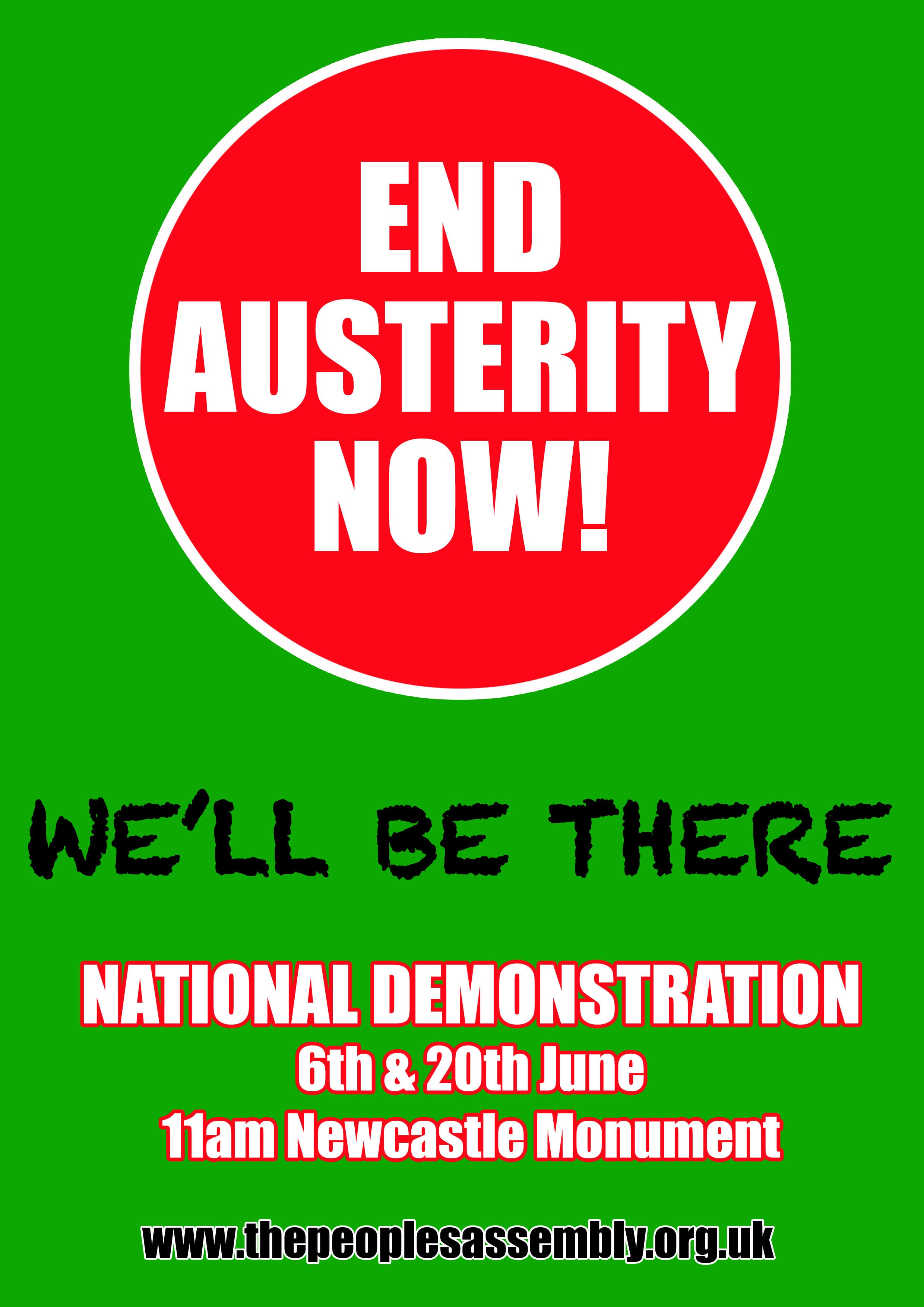 Say No to Austerity – Demonstration in Newcastle Upon Tyne