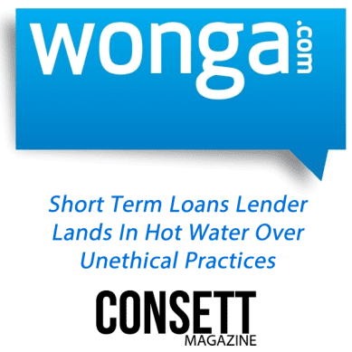 Short-term loan lender Wonga in hot water
