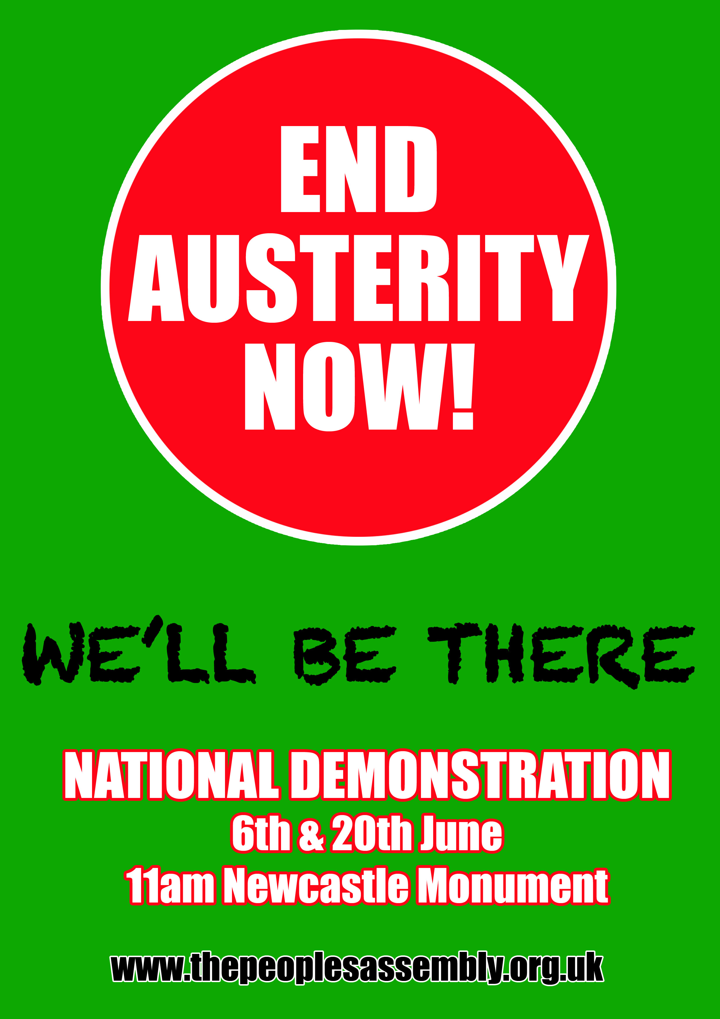 Say No to Austerity – Demonstration in Newcastle Upon Tyne