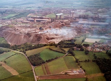 Steelworks from Above