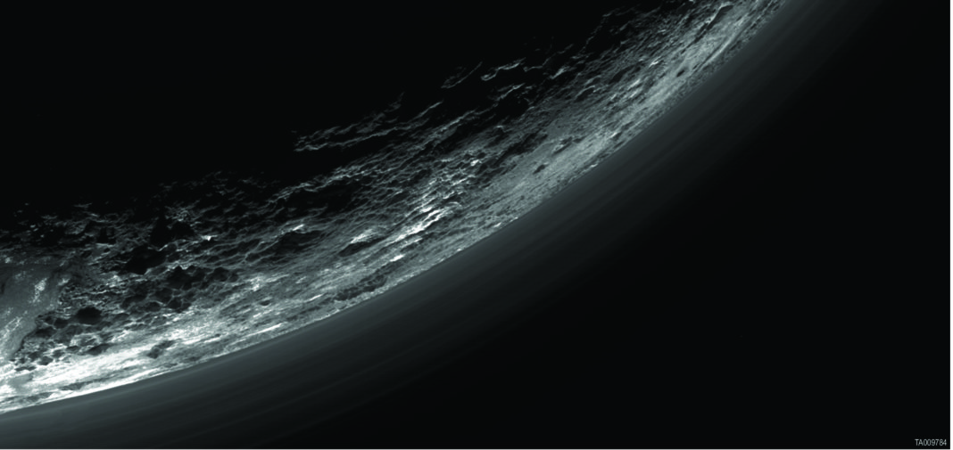 Haze Layers Above Pluto - Space Project