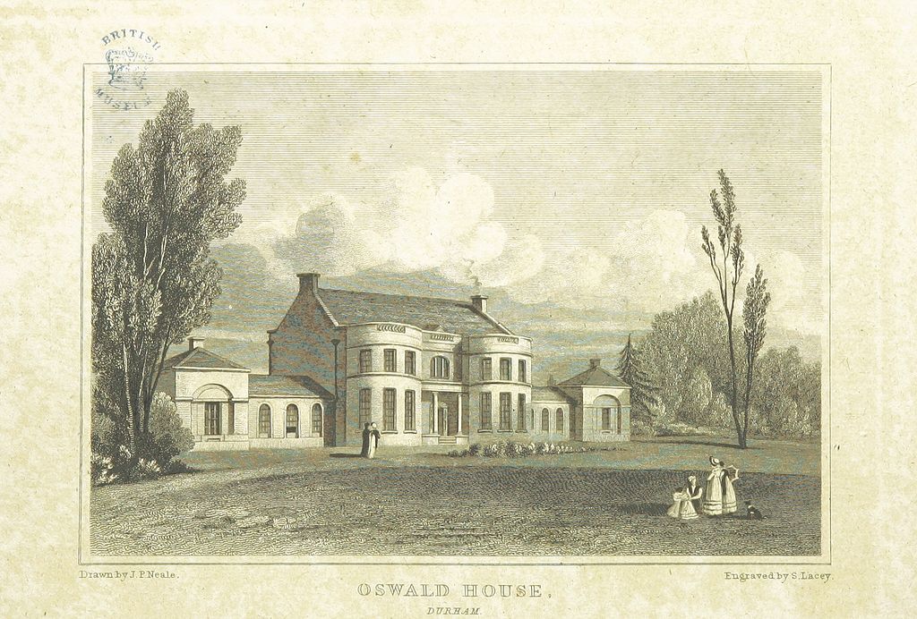 Neale(1818)_p1.278_-_Oswald_House,_Durham