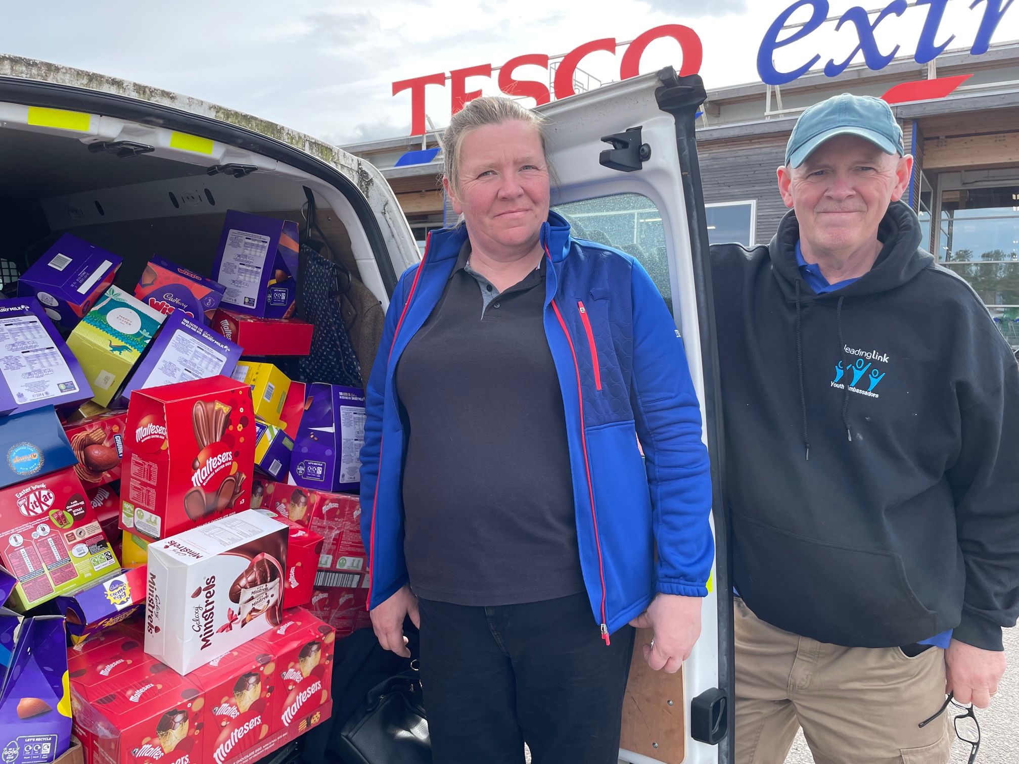 Consett Tesco Egg Cels in Easter Charity Giveaway