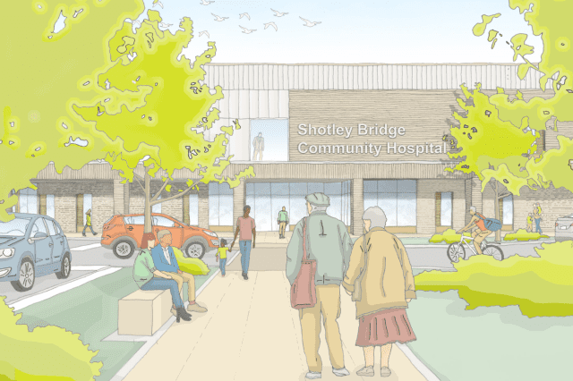 An artist's visualisation of the new Shotley Bridge Community Hospital (Image: Medical Architecture)