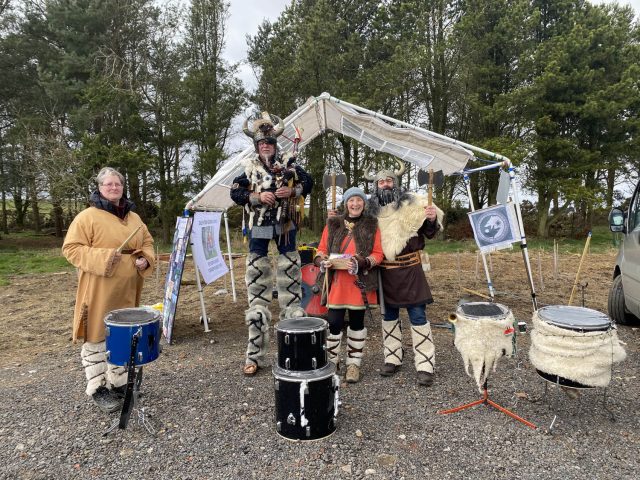 The Biking Vikings are real entertainers and encourage people of any age to join in the drumming with them