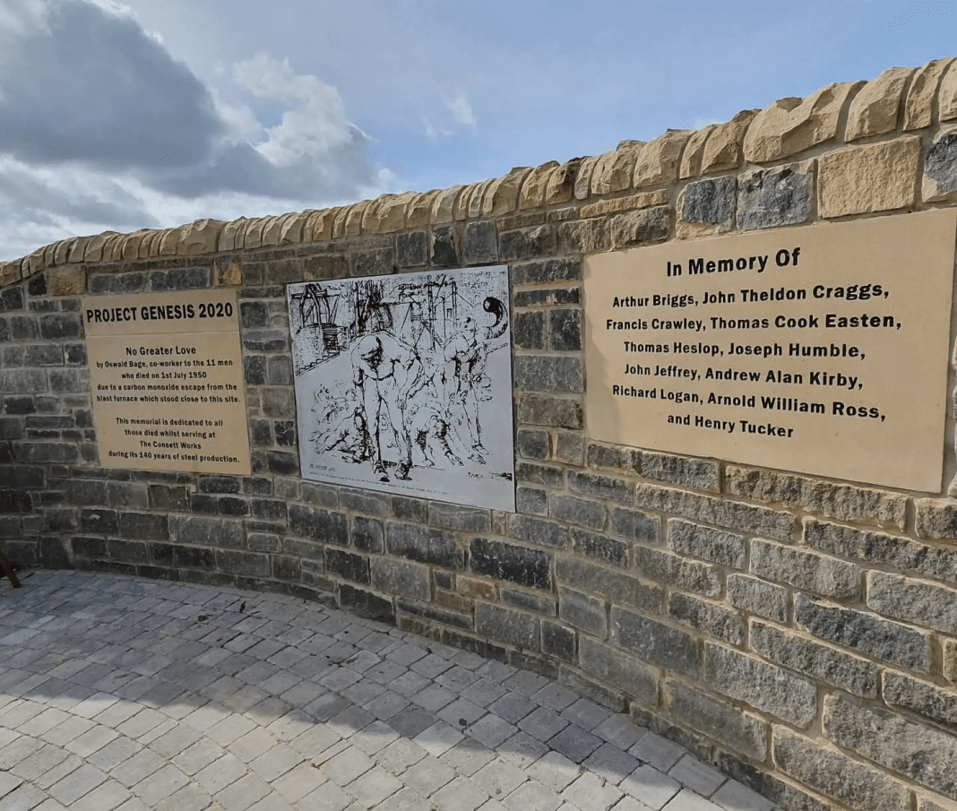 History of Consett Steelworks Commemorates 1950 Gas Accident