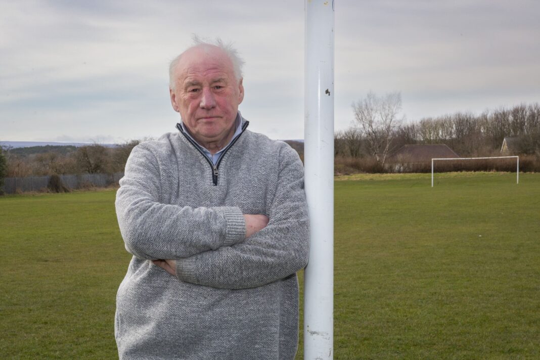 Where it all began, the Bradley Cottages pitch. Watts Stelling