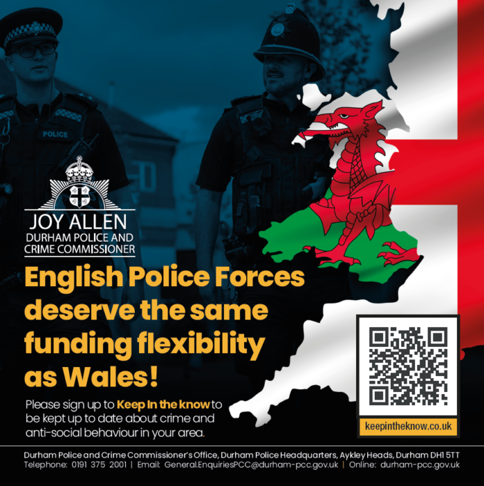 English Police Forces Deserve the Same Fair Funding as Wales English Police Forces Deserve the Same Fair Funding as Wales