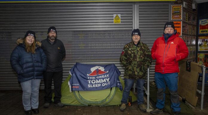 Councillors Sleep Out to Support Homeless Veterans Councillors Sleep Out to Support Homeless Veterans