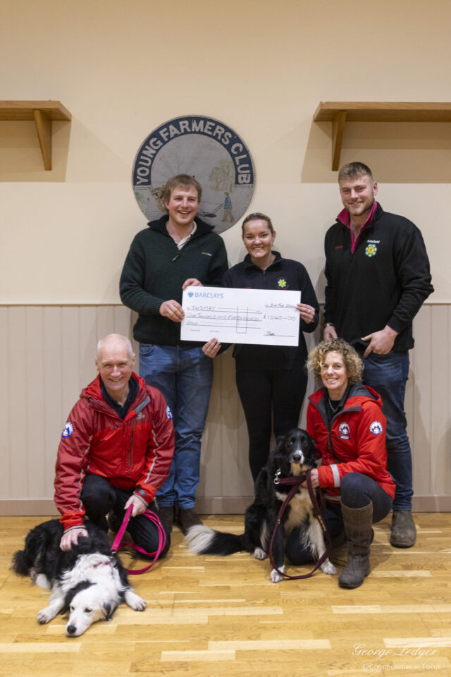 Butsfield Young Farmers Club members come together to present a cheque to representatives of Teesdale & Weardale Mountain Rescue, highlighting the club’s ongoing commitment to fundraising and supporting vital local charities.
Story and photographs by George Ledger – Communities in Focus
