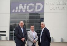 New College Durham’s Leadership Enables Launch of Connect Multi Academy Trust Andy Broadbent, Principal and Chief Executive of New College Durham (NCD) Paul Bradley, Chief Finance Officer of NCD and current Chair of Trustees of NCDAT and Karl Fairley, Deputy Chief Executive of NCD looking forward to handing over the reins to Connect Multi Academy Trust
