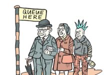Right on Queue Right on Queue by Lorraine Weightman, Illustration by Fr J Bagnall