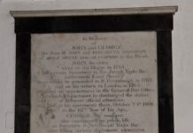 The Remarkable Maddison Brothers: From Allensford to the Peace of Paris A memorial tablet on the wall of All Saints' Church, Lanchester, commemorating the Maddison brothers.